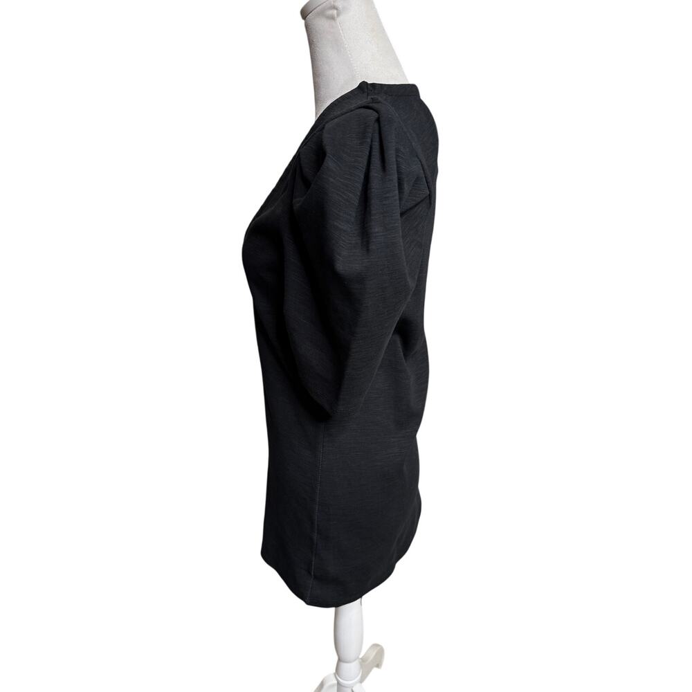 Free People Ellery Puff Sleeve Blouse NWT Black M - Picture 5 of 12